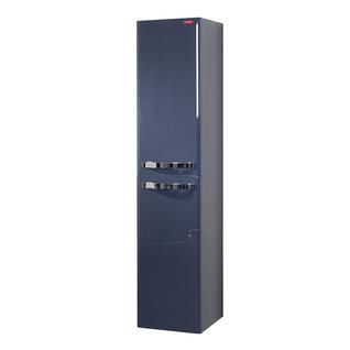 Шкаф-колонна подвесная "НОТА" 35см с корзиной, цвет серый глянец EDELFORM
