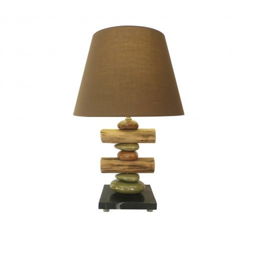 Настольная лампа St Luce Светло-коричневый, натуральный камень/Светло-Коричневый E27 1* 37398158