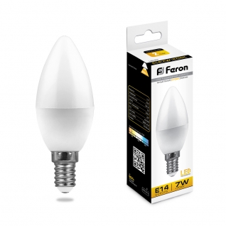 Светодиодная лампа Feron LB-97 (7W) 230V E14 2700K
