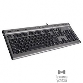 A-4Tech Keyboard A4Tech KLS-7MUU, USB, провод. кл-ра с USB портом (черно-серый). 94395