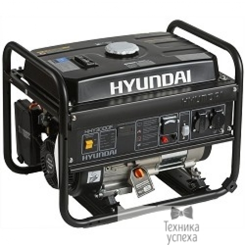 Hyundai HYUNDAI HHY 3010F Генератор бензиновый двигатель HYUNDAI IC210 4-х такт, 7,0 л.с., 212 см, max 3,0 кВт/ nom 2,6кВт, 230B/50 Гц, запуск ручной, 42кг 6877512