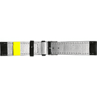 Кожаный ремешок для часов с белой строчкой, 22 мм ZC-22CLD BLACK Momentum by St. Moritz Watch Corp