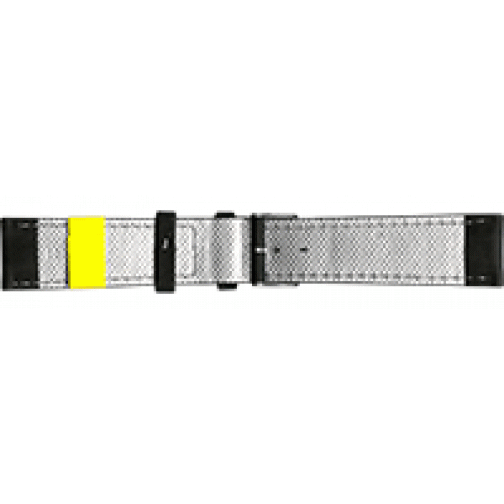 Кожаный ремешок для часов с белой строчкой, 22 мм ZC-22CLD BLACK Momentum by St. Moritz Watch Corp 37687362