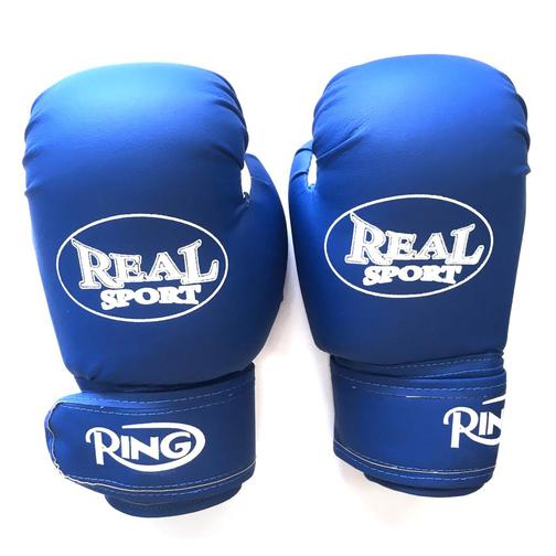 Перчатки боксерские Realsport 12 унций, синий 42220916 3