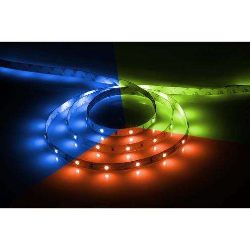 Cветодиодная LED лента Feron LS606, 30SMD(5050)/м 7.2Вт/м 5м IP20 12V RGB 38101387