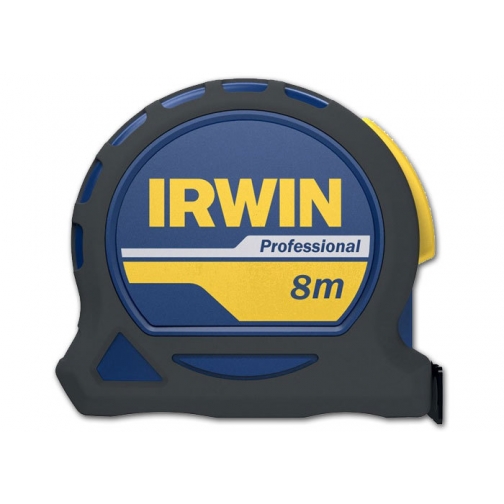 Рулетка Irwin 8м х 25мм PROFESSIONAL, магнит, нейлон, двухсторонняя разметка 8161730