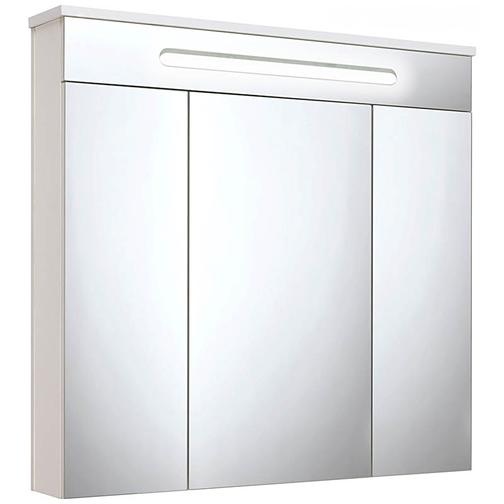Шкаф зеркальный для ванной Runo Парма 75 Белый 38114509