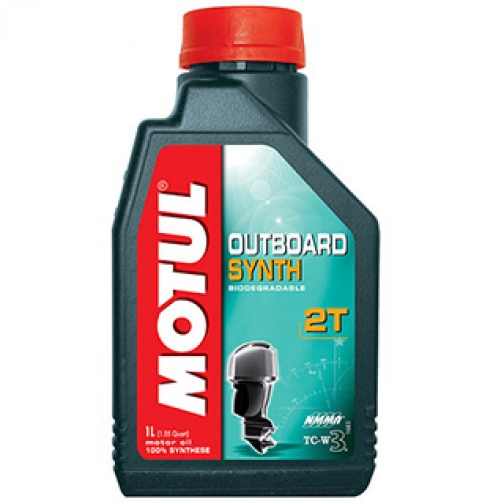 Масло моторное Motul Outboard Synth 2T синтетическое, 1л (101722) 1392810