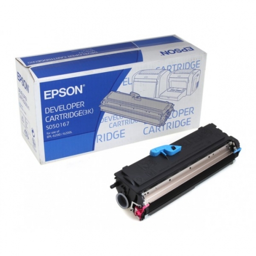 Картридж Epson S050167 для Epson EPL 6200, 6200L, 6200N, оригинальный (черный, 3000 стр.) 8377-01 850546