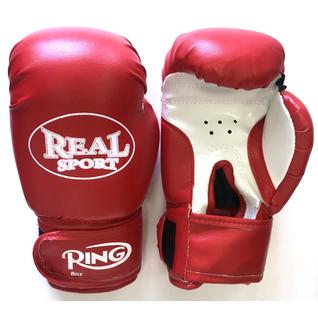 Перчатки боксерские Realsport 10 унций, красный
