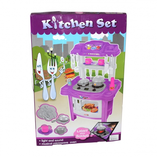 Игровая кухня Kitchen Set с плитой и микроволновкой (свет, звук) Shantou 37720179 3