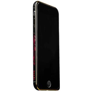 Бампер металлический iBacks Colorful Arc-shaped Flame Aluminium Bumper for iPhone 6s/ 6 (4.7) - gold edge (ip60018) Черный