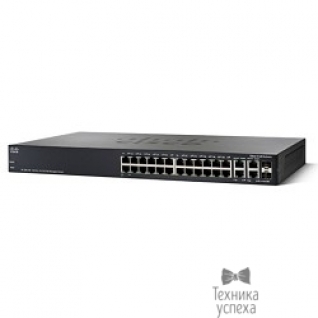 Cisco SB Cisco SB SF300-24PP-K9-EU Коммутатор 24-портовый SF300-24PP 24-port 10/100 PoE+ Managed Switch w/Gig Uplinks