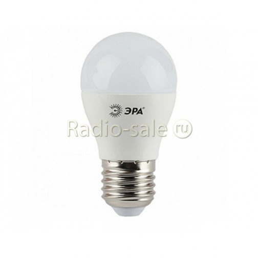 Лампа ЭРА LED P45 Е27, 7w, 4000К, шар матовый (P45-7w-842-E27) 1311112