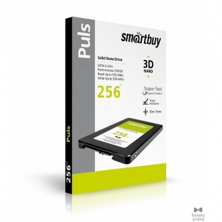 Smart buy Smartbuy SSD 256Gb Puls SB256GB-PULS-25SAT3 SATA3.0, 7mm