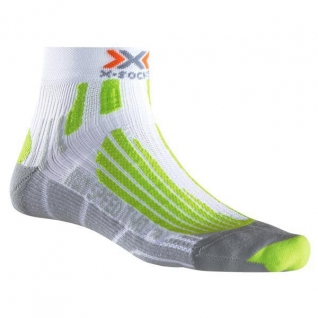 X-Bionic Носки X-Socks Run Speed Two, цвет бело-зеленый