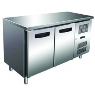Gastrorag Холодильник-рабочий стол GASTRORAG SNACK 2100 TN ECX-2...+8оС, 250 л, 2 дверцы, 2 полки-решетки с направляющими, столешница без борта, снаружи - нерж.сталь 304/430, внутри - алюминий