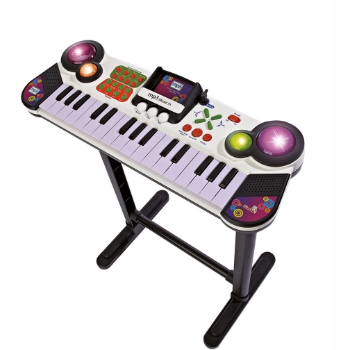 Детский синтезатор на ножках (свет, звук), 67 см Simba 37721090