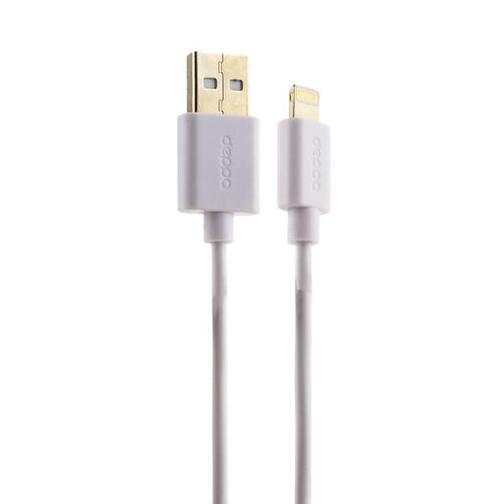 USB дата-кабель Deppa D-72120 витой 8-pin Lightning 1.5м Белый 42534289