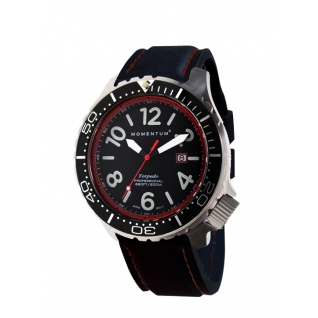 Часы Momentum Torpedo Blast (каучук с красной строчкой) Momentum by St. Moritz Watch Corp