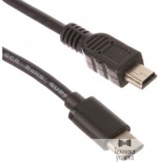 Greenconnect Greenconnect Кабель USB Type C 0.5m черный, 28/28 AWG, CM / USB 2.0 mini 5P, экран, армированный, морозостойкий (GCR-UC1MNB-BB2S-0.5m)