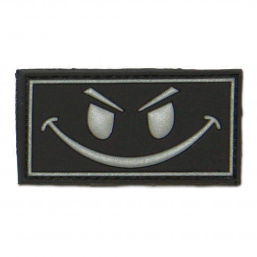 Jackets To Go Нашивка 3D Evil Smiley, цвет черно-серый 37382225