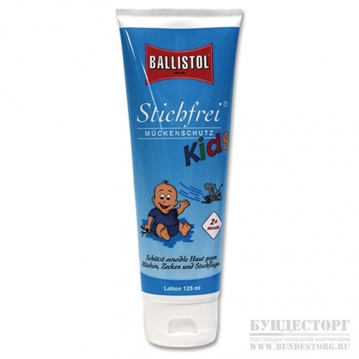 Ballistol Лосьон для защиты детей от укусов насекомых Stichfrei 125 мл.Tub 7241529