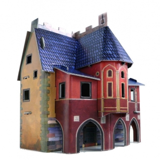 Сборная модель из картона "Средневековый город" - Ратуша Умная бумага