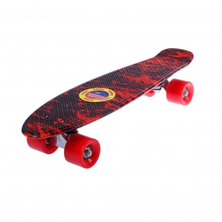 Скейтборд "Пламя", красный, 56 см
