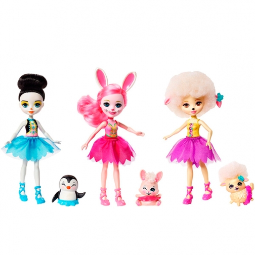 Кукла Mattel Enchantimals Mattel Enchantimals FRH55 Набор из трех кукол 