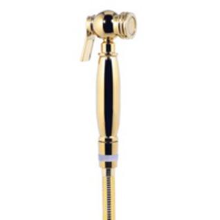KAISER SH-122 Gold, Гигиенический набор металлический, цвет золотой (Лейка + шланг)