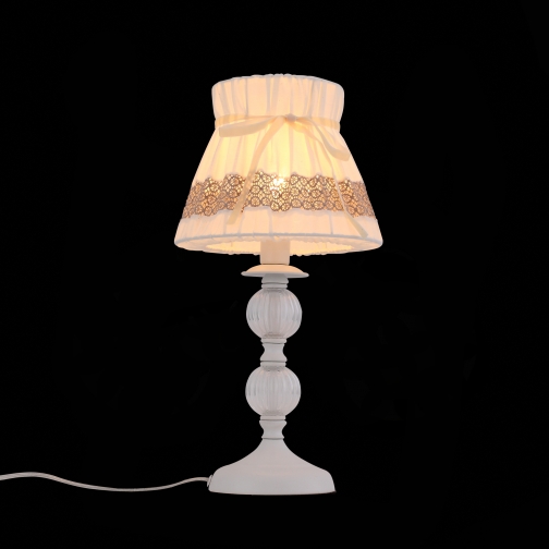 Настольная лампа St Luce Белый, Прозрачный/Белый, Бежевый E14 1*40W 37396968 3