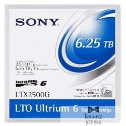 Hp Sony Ultrium LTO6, LTX2500GR(N) 6,25TB (2,5 Tb native), bar code labeled Cartridge (for libraries & autoloaders) (analog HP C7976L/ C79756 +label / 00V7590L) 6873975