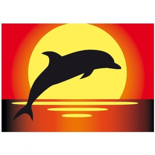Картина из песка с блестками "Дельфин" Hatber