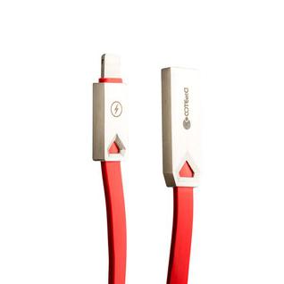 USB дата-кабель COTEetCI M26 FLAT series Lightning Flat Cable CS2140-1.2M-RD (1.2 м) красный