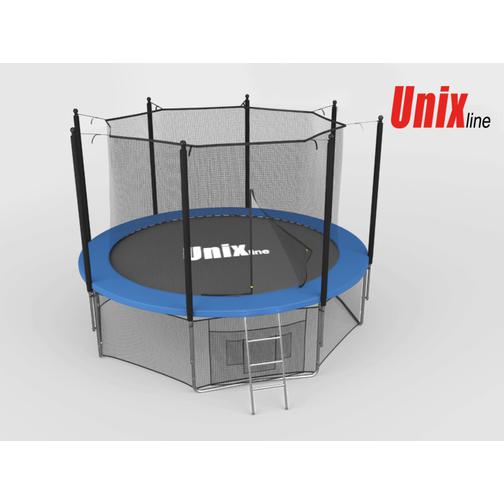 UNIX Батут Unix 6 ft с внутренней сеткой и лестницей Blue 42241864