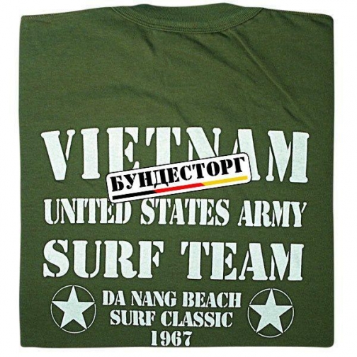 Футболка Vietnam Surf Team, цвет оливковый 5025819