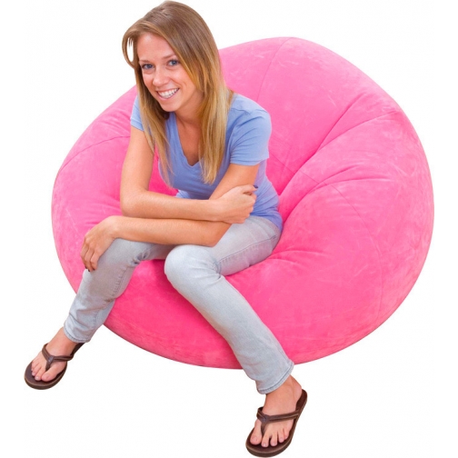 Надувное кресло-мешок, розовое Intex 37711597 2