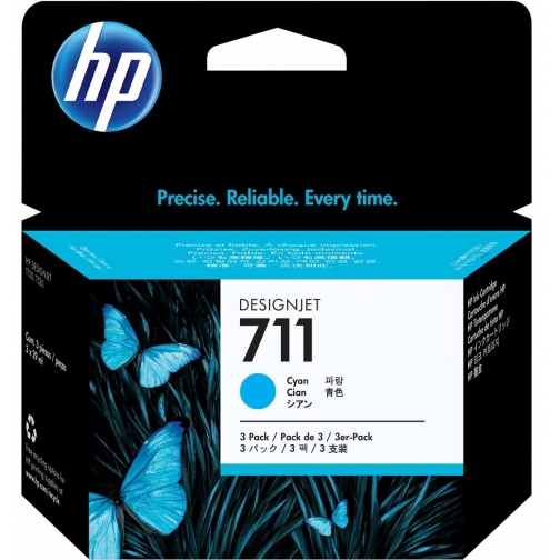 Оригинальный картридж CZ134A №711 для принтеров HP Designjet T120/520, голубой, струйный, 29 мл 8597-01 Hewlett-Packard 850415