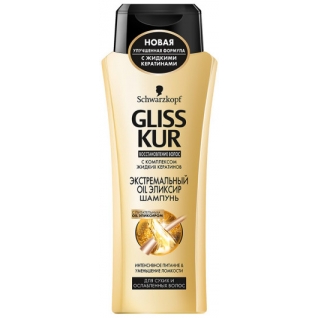 Шампунь GLISS KUR "Экстремальный Oil Эликсир" для сухих и ослабленных волос, 250 мл Gliss Kur