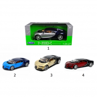 Коллекционная модель автомобиля Bugatti Chiron, 1:24-27 Welly