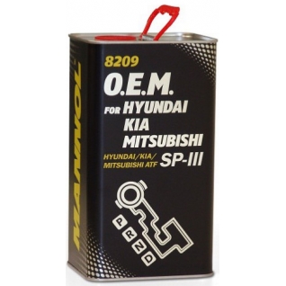 Трансмиссионное масло Mannol O.E.M Hyundai Kia Mitsubishi ATF SP-III 4л арт. 8209
