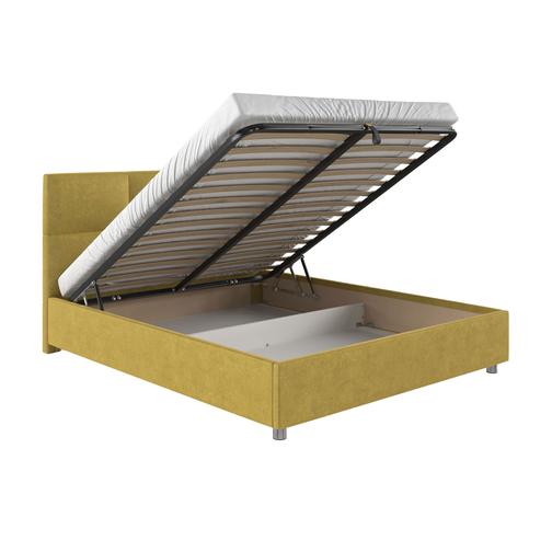 Кровать с подъемным механизмом ПМ: Первый Мебельный Кровать с мягким изголовьем Агата 42747660 27