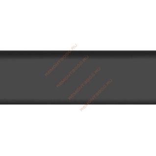 Т-ПЛАСТ плинтус Черный 076 (2,5м) / T.PLAST плинтус с кабель-каналом и мягким краем Черный 076 (2,5м) Т-Пласт