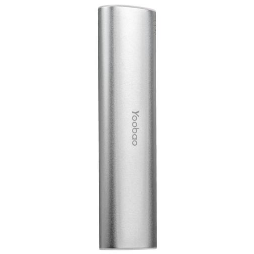 Аккумулятор внешний универсальный Yoobao Magic Wand Power Bank YB-6014Pro (USB выход: 5V 2.1A) Silver 10400 mAh ORIGINAL 42452967