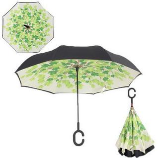 Зонт наоборот Up Brella листья