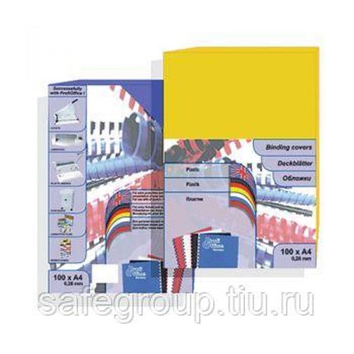 Обложки цветной пластик ProfiOffice, А4, черный 42816690