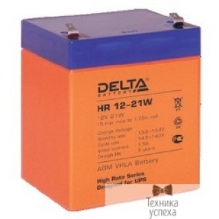 Delta Delta HR 12-21W (5 А\ч, 12В) свинцово- кислотный аккумулятор