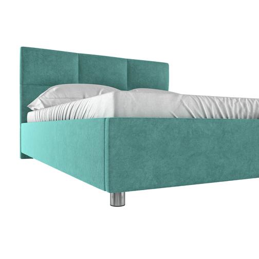 Кровать с подъемным механизмом ПМ: Первый Мебельный Кровать с мягким изголовьем Агата 42747660 44
