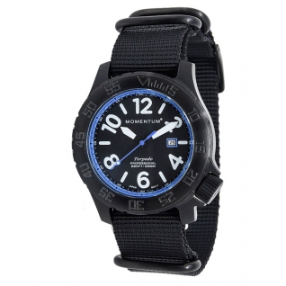 Часы Momentum Torpedo Blast Blue BLACK-ION (нато) Momentum by St. Moritz Watch Corp